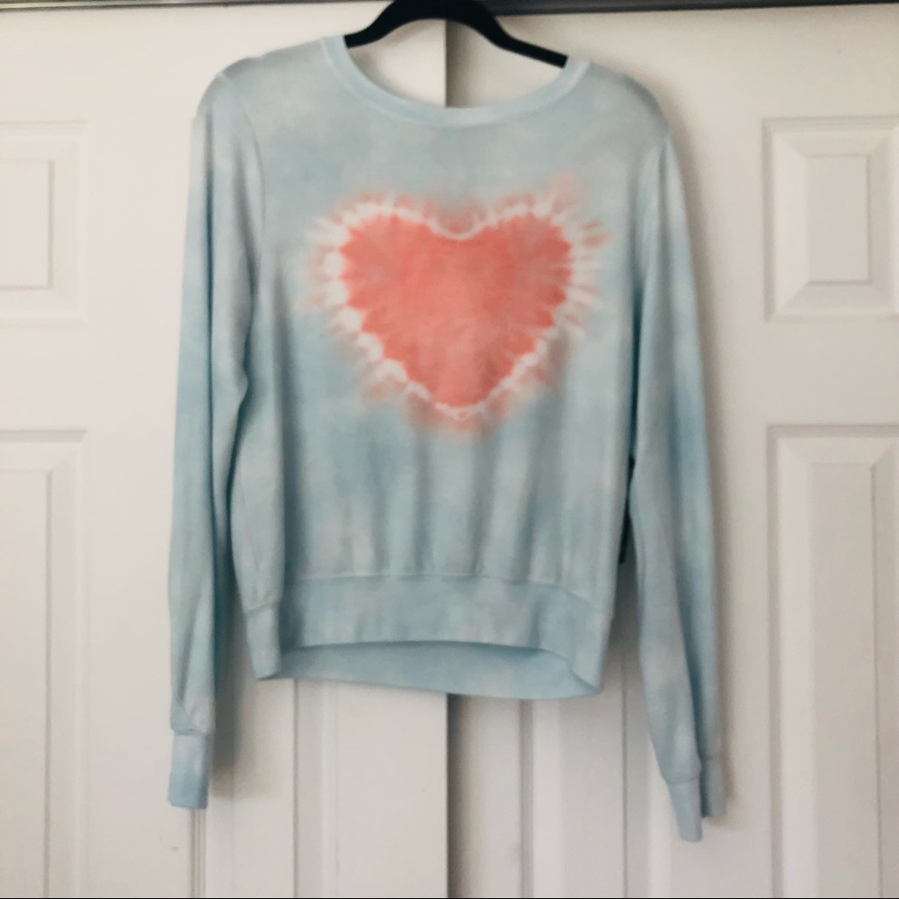 Wildfox Heartfelt Dye BBJ Baggy Beach Jumper
